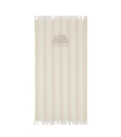 BEACH TOWEL SUNDEK FOUTA JACQUARD BEIGE UNISEX -Fashion Sports Equipment Store beach towel sundek fouta jacquard beige unisex 2