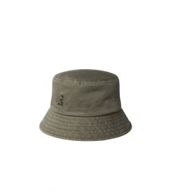 BUCKET KANGOL WASHED ARMY GREEN UNISEX