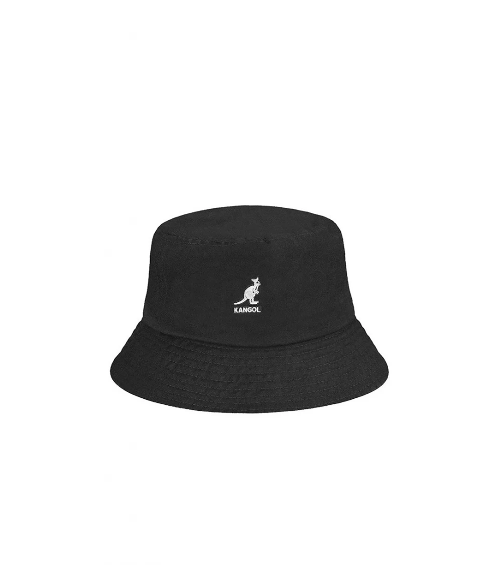 BUCKET KANGOL WASHED BLACK UNISEX 3 BUCKET KANGOL WASHED BLACK UNISEX