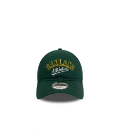 CAP NEW ERA 9TWENTY OAKLAND ATHLETICS MLB WORDMARK GREEN UNISEX