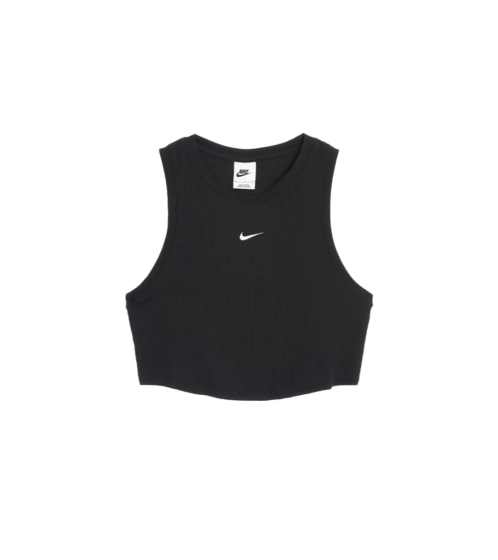 CROP TOP NIKE SPORTSWEAR CHILL KNIT BLACK WOMEN 6 CROP TOP NIKE SPORTSWEAR CHILL KNIT BLACK WOMEN - Image 4