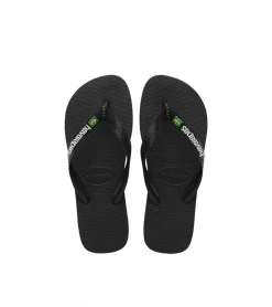 FLIP FLOPS HAVAIANAS BRASIL LOGO BLACK MEN