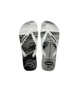 FLIP FLOPS HAVAIANAS HYPE BLACK WHITE MEN