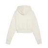 HOODIE CROPPED PUMA TEAM WHITE WOMEN -Fashion Sports Equipment Store hoodie cropped puma team white women