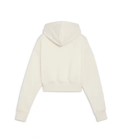 HOODIE CROPPED PUMA TEAM WHITE WOMEN