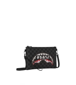 POCHETTE SPRAYGROUND CENSORED BLACK UNISEX -Fashion Sports Equipment Store pochette sprayground censored black unisex 2