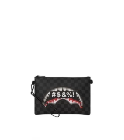 POCHETTE SPRAYGROUND CENSORED BLACK UNISEX -Fashion Sports Equipment Store pochette sprayground censored black unisex 3