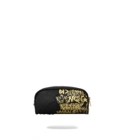 POCHETTE SPRAYGROUND HALF GRAFF BLACK GOLD UNISEX -Fashion Sports Equipment Store pochette sprayground half graff black gold unisex 2