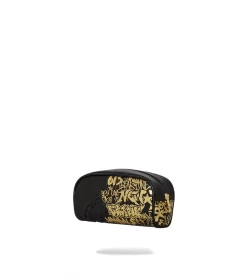 POCHETTE SPRAYGROUND HALF GRAFF BLACK GOLD UNISEX