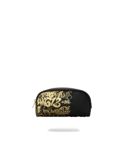 POCHETTE SPRAYGROUND HALF GRAFF BLACK GOLD UNISEX -Fashion Sports Equipment Store pochette sprayground half graff black gold unisex 3