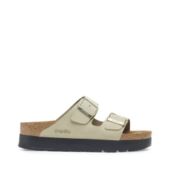 SANDALS BIRKENSTOCK ARIZONA PLATFORM EUCALYPTUS WOMEN