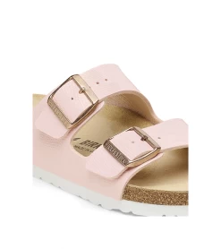 SANDALS BIRKENSTOCK ARIZONA SHINY LIZARD PINK WOMEN