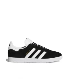 SHOES ADIDAS GAZELLE BLACK WHITE UNISEX