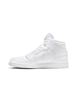 SHOES JORDAN AIR JORDAN 1 MID WHITE MEN 9 SHOES JORDAN AIR JORDAN 1 MID WHITE MEN -Fashion Sports Equipment Store shoes air jordan 1 mid white men 2