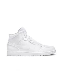 SHOES JORDAN AIR JORDAN 1 MID WHITE MEN 10 SHOES JORDAN AIR JORDAN 1 MID WHITE MEN -Fashion Sports Equipment Store shoes air jordan 1 mid white men 3