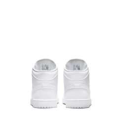 SHOES JORDAN AIR JORDAN 1 MID WHITE MEN 11 SHOES JORDAN AIR JORDAN 1 MID WHITE MEN -Fashion Sports Equipment Store shoes air jordan 1 mid white men 4