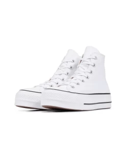 SHOES CONVERSE CHUCK TAYLOR ALL STAR PLATFORM HIGH TOP WHITE WOMAN -Fashion Sports Equipment Store shoes converse chuck taylor all star platform high top white woman 1