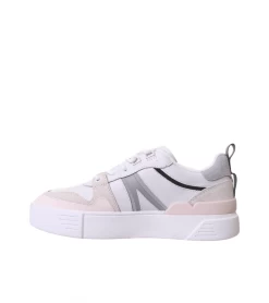 SHOES LACOSTE L002 WHITE GREY WOMEN