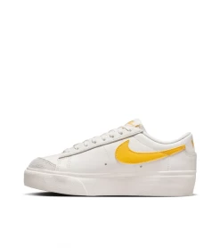 SHOES NIKE BLAZER LOW PLATFORM WHITE YELLOW WOMEN