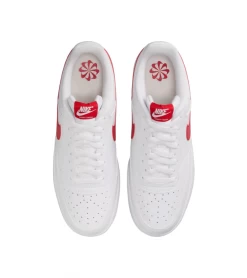 SHOES NIKE COURT VISION LOW NEXT NATURE WHITE RED MEN -Fashion Sports Equipment Store shoes nike court vision low next nature white red men 2