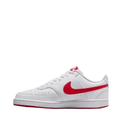 SHOES NIKE COURT VISION LOW NEXT NATURE WHITE RED MEN