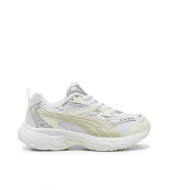 SHOES PUMA MORPHIC METALLIC WHITE BEIGE WOMEN -Fashion Sports Equipment Store shoes puma morphic metallic white beige women 2