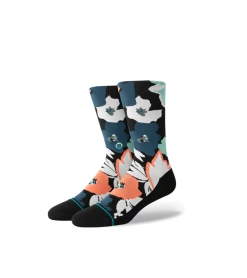 SOCKS STANCE FLOWERS BEDS BLACK UNISEX