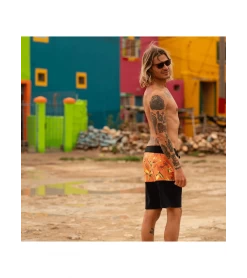 Front Page -Fashion Sports Equipment Store swim trunks seay bird of paradise black orange men 1