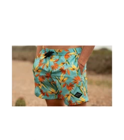 SWIM TRUNKS SEAY BIRD OF PARADISE LIGHT BLUE MEN