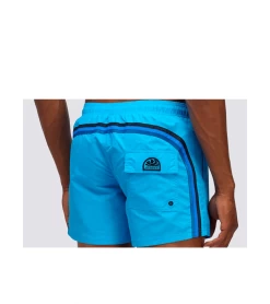 SWIM TRUNKS SUNDEK ICONIC TAFFEETA DARK RAINBOW BLUE MEN