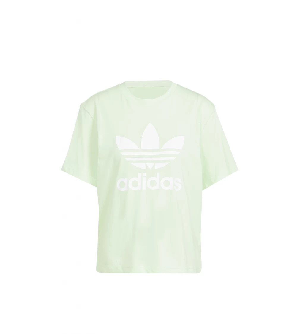 T-SHIRT ADIDAS ADICOLOR TREFOIL BOXY GREEN WOMEN 3 T-SHIRT ADIDAS ADICOLOR TREFOIL BOXY GREEN WOMEN