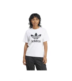 T-SHIRT ADIDAS ADICOLOR TREFOIL WHITE WOMEN 7 T-SHIRT ADIDAS ADICOLOR TREFOIL WHITE WOMEN -Fashion Sports Equipment Store t shirt adidas adicolor trefoil white women 2