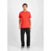 T-SHIRT ALPHA INDUSTRIES BASIC SMALL LOGO RED MEN -Fashion Sports Equipment Store t shirt alpha industries basic small logo red men