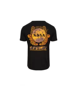 T-SHIRT ALPHA INDUSTRIES NASA DA VINCI BLACK MEN
