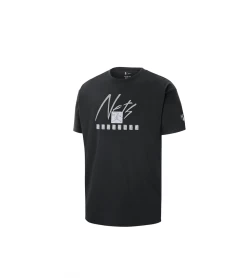 T-SHIRT JORDAN NBA BROOKLYN NETS COURTSIDE STATEMENT EDITION M90 BLACK MEN