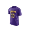 T-SHIRT JORDAN NBA LEBRON JAMES LOS ANGELES LAKERS STATEMENT EDITION PURPLE MEN -Fashion Sports Equipment Store t shirt jordan nba lebron james los angeles lakers statement edition purple men