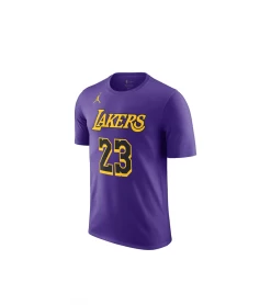 T-SHIRT JORDAN NBA LEBRON JAMES LOS ANGELES LAKERS STATEMENT EDITION PURPLE MEN