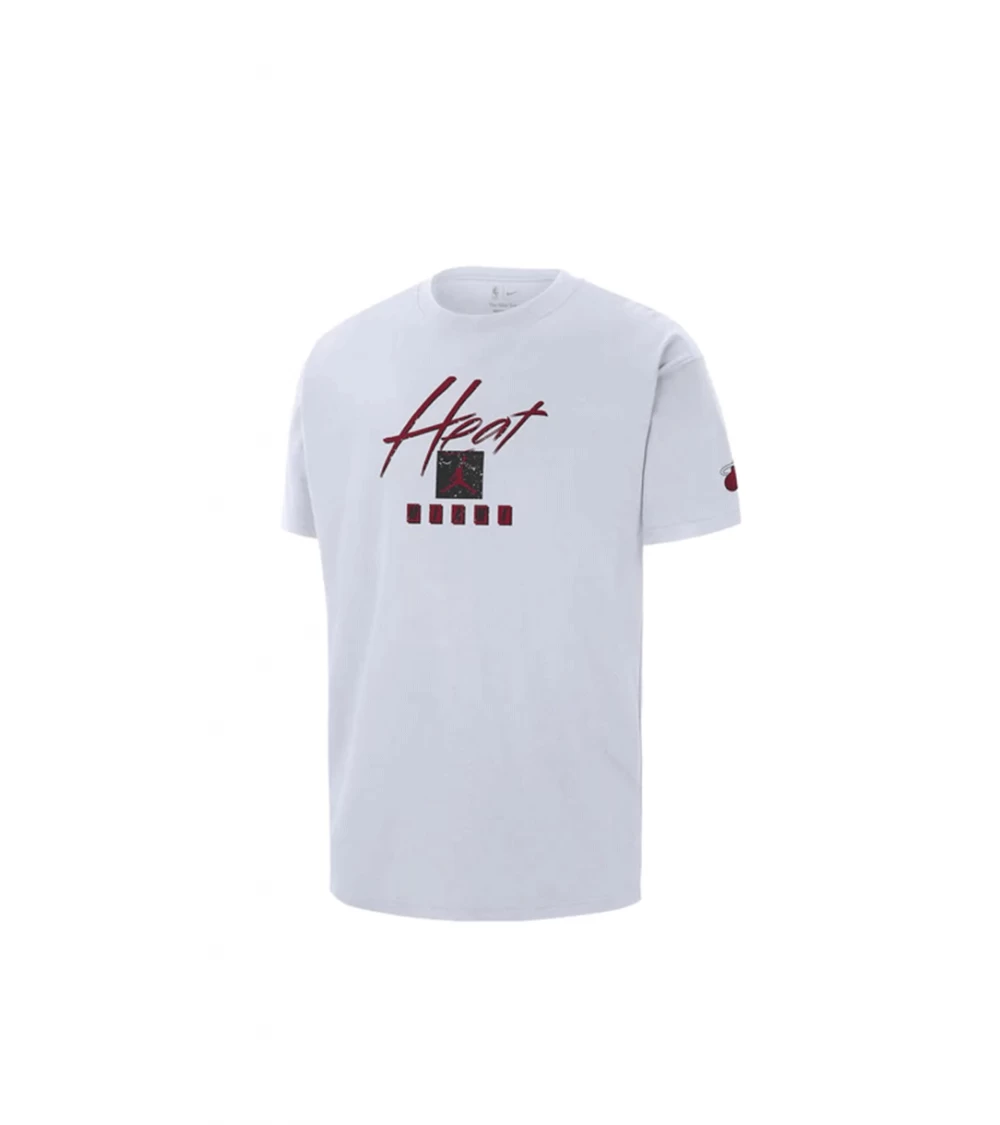 T-SHIRT JORDAN NBA MIAMI HEAT COURTSIDE STATEMENT EDITION WHITE MEN 4 T-SHIRT JORDAN NBA MIAMI HEAT COURTSIDE STATEMENT EDITION WHITE MEN - Image 2