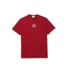 T-SHIRT LACOSTE BORDEAUX UNISEX -Fashion Sports Equipment Store t shirt lacoste bordeaux unisex