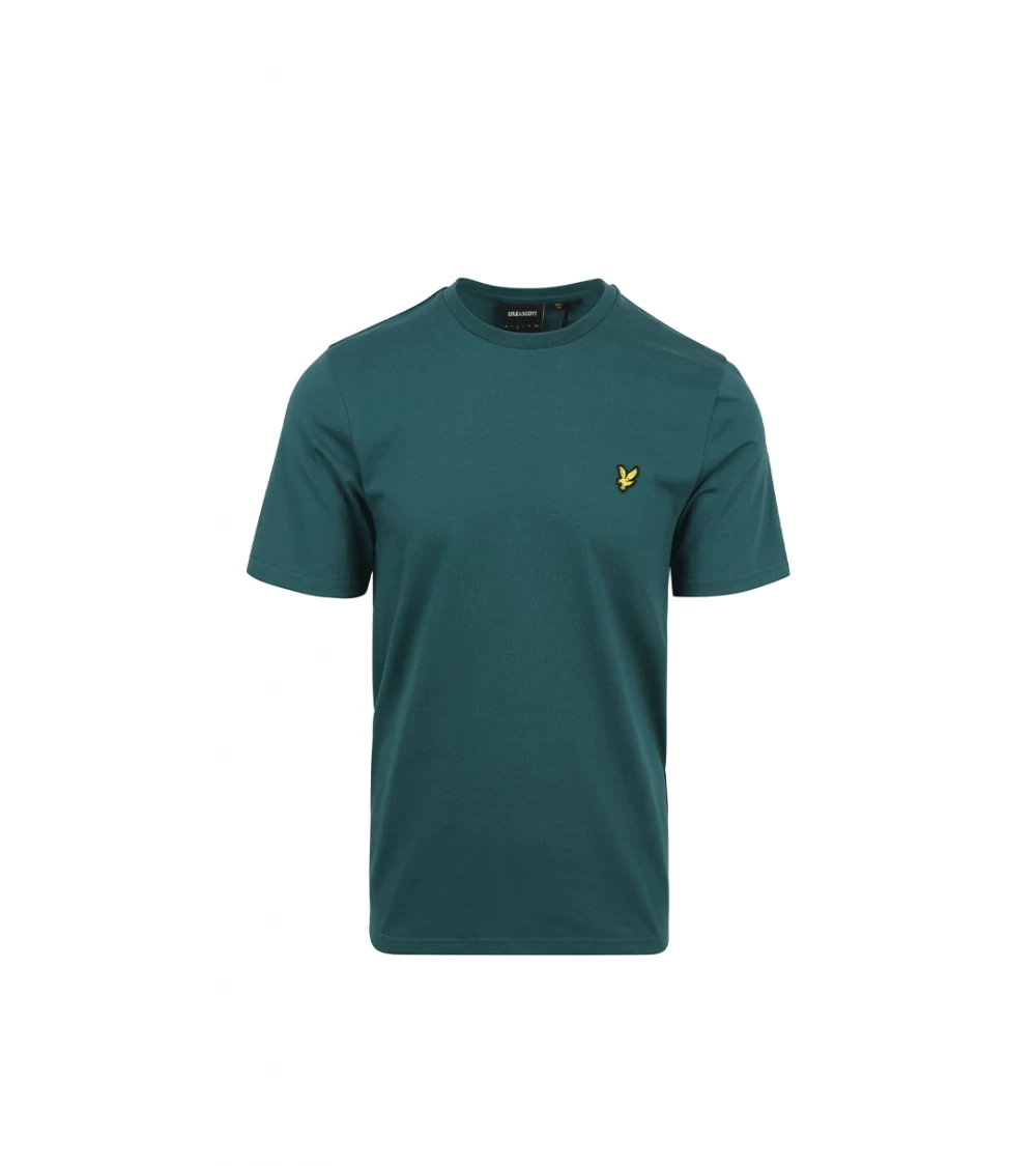 Lyle & Scott T-SHIRT LYLE&SCOTT PLAIN DARK GREEN MEN 4 Lyle & Scott T-SHIRT LYLE&SCOTT PLAIN DARK GREEN MEN - Image 2