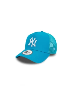 TRUCKER HAT NEW ERA A-FRAME LEAGUE ESSENTIAL NY LIGHT BLUE UNISEX