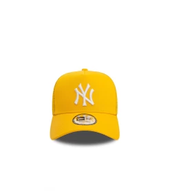 TRUCKER HAT NEW ERA A-FRAME LEAGUE ESSENTIAL NY YELLOW UNISEX