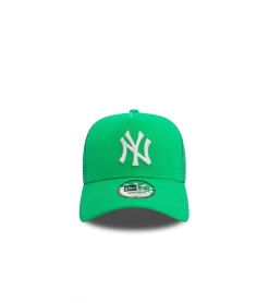 TRUCKET HAT NEW ERA A-FRAME LEAGUE ESSENTIAL NY GREEN UNISEX